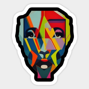 women's face Sticker